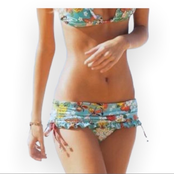 NEW COCO RAVE Women's Classic Cut Polka Dot Bikini Bottom Skort Swimsuit Size XL - Picture 8 of 9